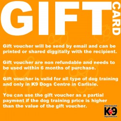 Gift Card - £50 for Dog Training